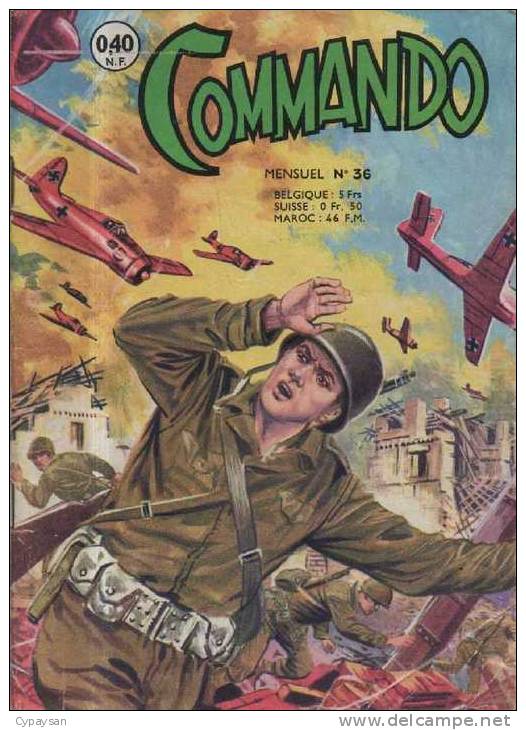 COMMANDO N° 36 BE AREDIT 10-1962 - Arédit & Artima