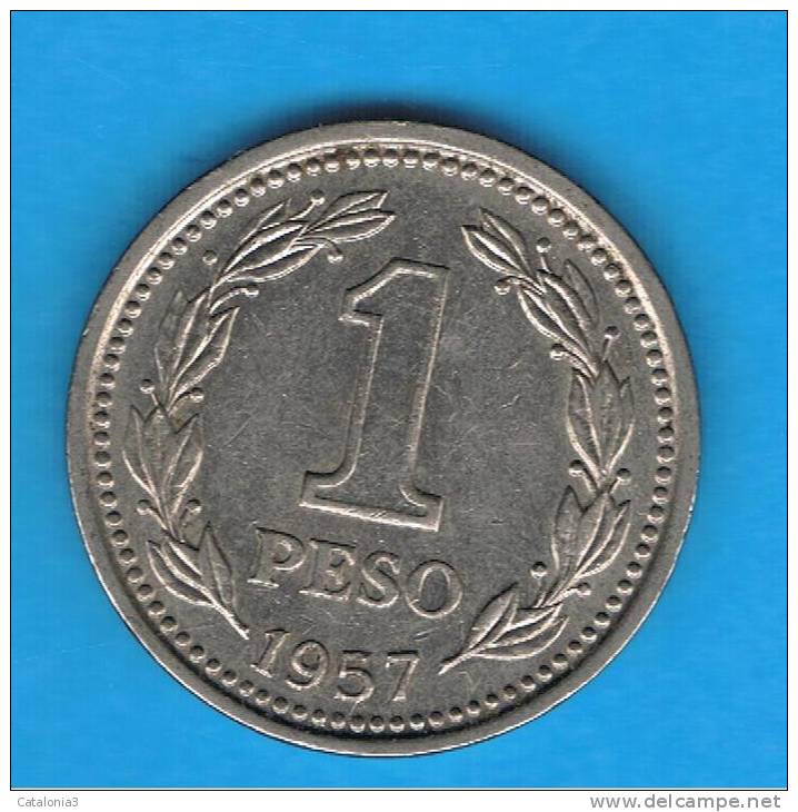 ARGENTINA -  1 Peso 1957    KM32 - Argentine