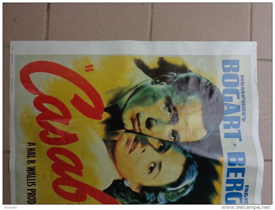 Affiche 60x45--film Casablanca Avec Bogart-bergman-henreid - Posters