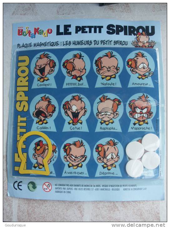 LE PETIT SPIROU  PLAQUE MAGNETIQUE LES HUMEURS DU PETIT SPIROU - Petit Spirou, Le