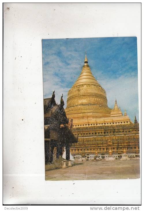 BT11680 Scwezigon Pagoda Nyayng U Burma   2 Scans - Myanmar (Burma)