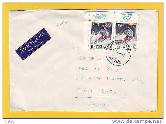 Old Letter - Yugoslavia, Calgary 88 - Sonstige & Ohne Zuordnung