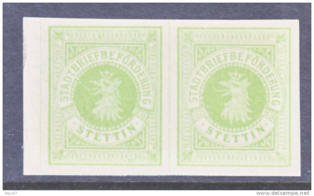 Germany Private Post  STETTIN 3 X 2  ** - Private & Local Mails