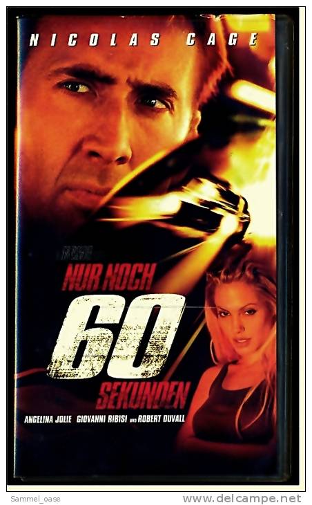 VHS Video Action -  Nur Noch 60 Sekunden -  Mit Nicolas Cage , Giovanni Ribisi , Angelina Jolie , T.J. Cross -  Von 2000 - Azione, Avventura