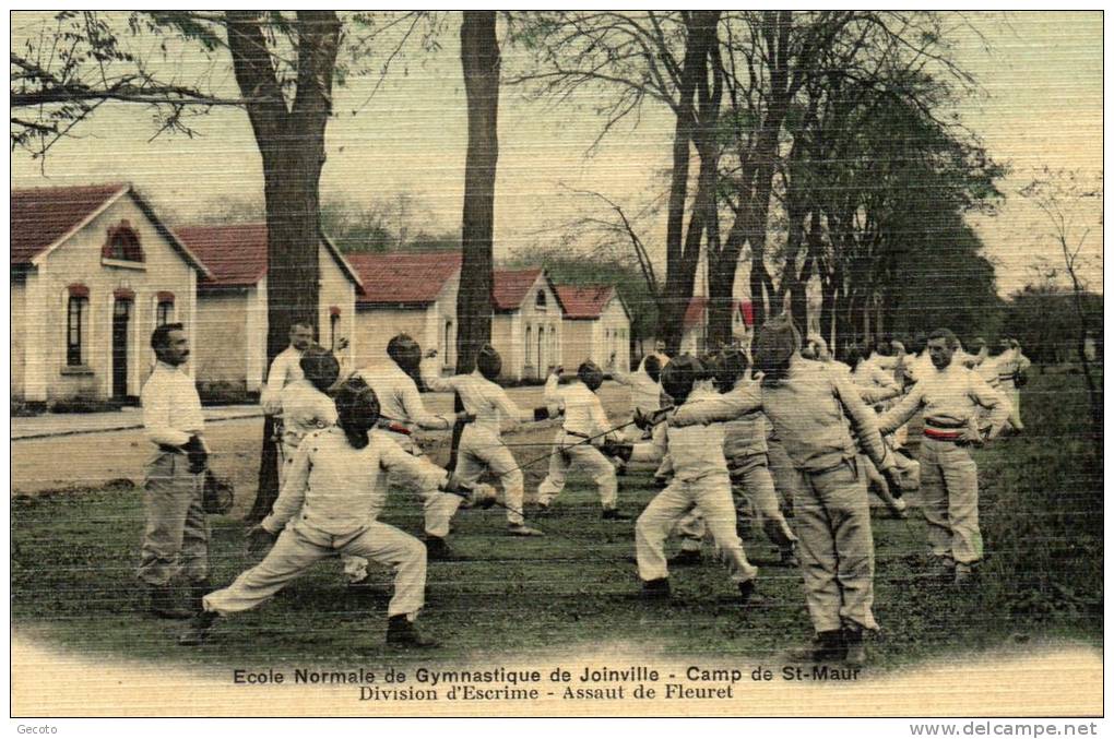 école Normale De Gymnastique De Joinville - Camp De St Maur -  Assaut De Fleuret - Fencing