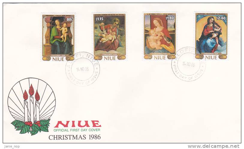 Niue 1986 Christmas FDC - Niue