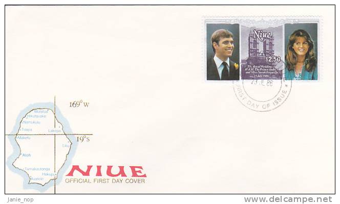 Niue 1986 Royal Wedding FDC - Niue