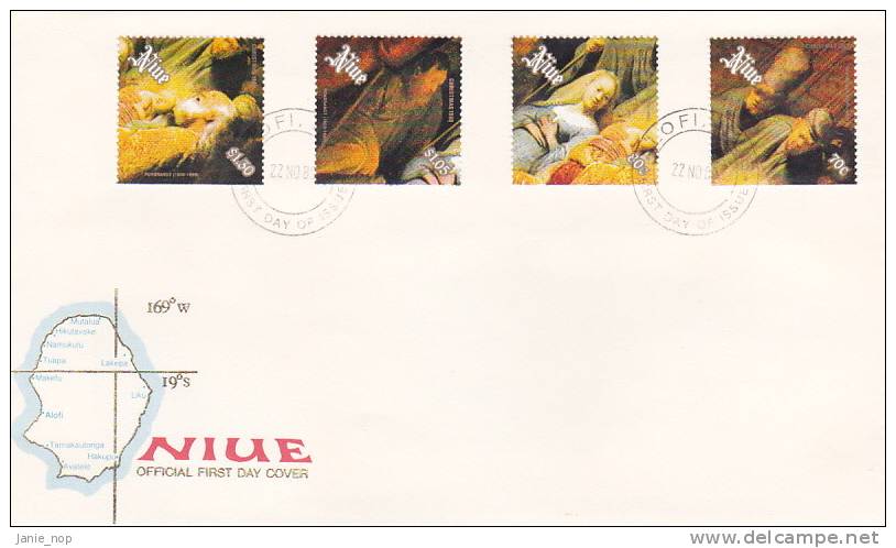 Niue 1989 Christmas FDC - Niue