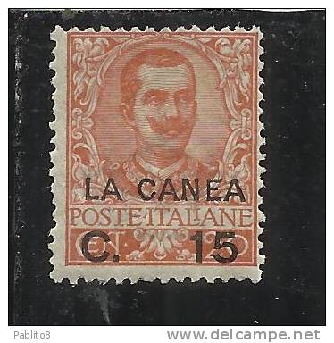 ITALY OVERPRINTED SOPRASTAMPATO D' ITALIA LA CANEA 1905 15 CENT. MNH - La Canea
