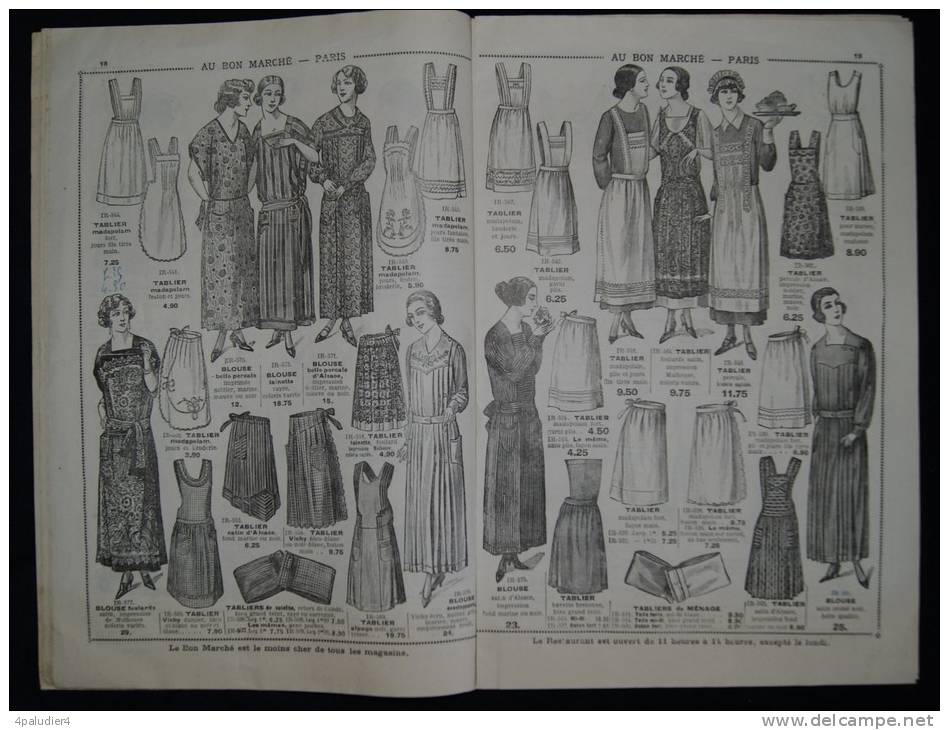 Catalogue AU BON MARCHE PARIS Capitale Du BLANC 1924 Couv. Illustrée Par René VINCENT - Draps/Couvre-lits