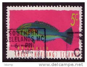 1995 - Cocos (keeling) Islands Marine Life 5c REDSPOT WRASSE Stamp FU - Cocoseilanden