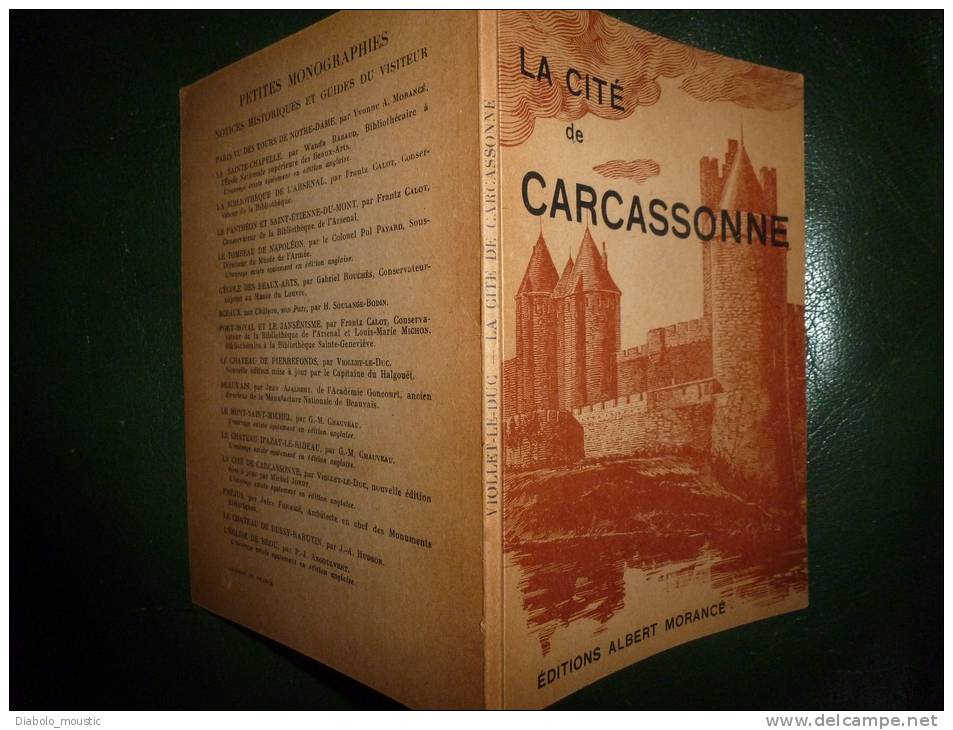 La Cité De CARCASSONNE Par Viollet-Le-Duc , éditions Albert Morancé - Languedoc-Roussillon