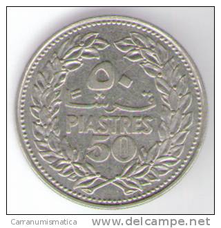 LIBANO 50 PIASTRES 1971 - Libanon