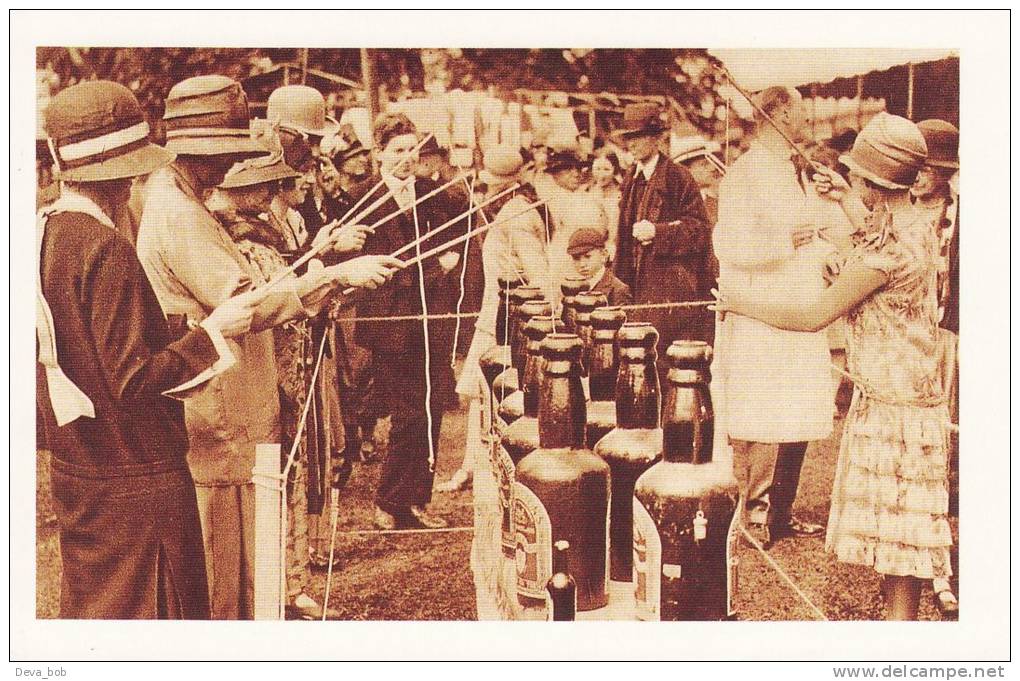 Postcard Fishing For Bottles LONDON Botanic Gardens 1927 Fund Raising Nostalgia - Kermissen