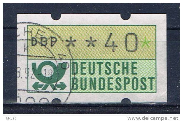 D Deutschland 1981 Mi 1 Automatenmarke 40 Pfg - Machine Labels [ATM]