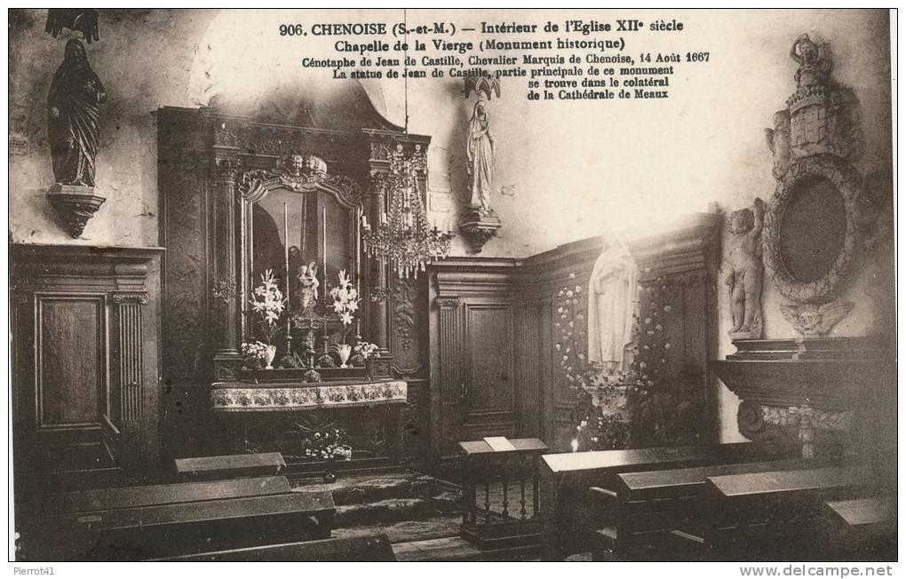 CHENOISE - Intérieur De L'Église - Chapelle De La Vierge - Otros & Sin Clasificación