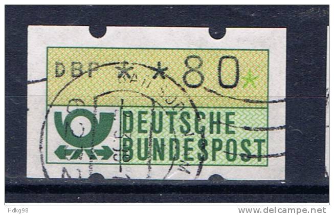 D Deutschland 1981 Mi 1 Automatenmarke 80 Pfg - Machine Labels [ATM]