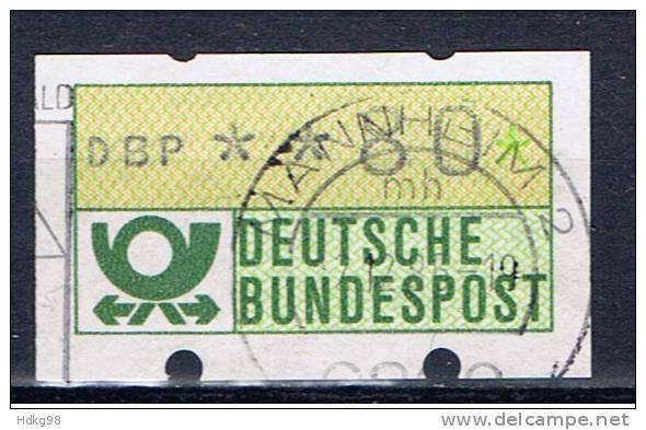 D Deutschland 1981 Mi 1 Automatenmarke 80 Pfg - Machine Labels [ATM]