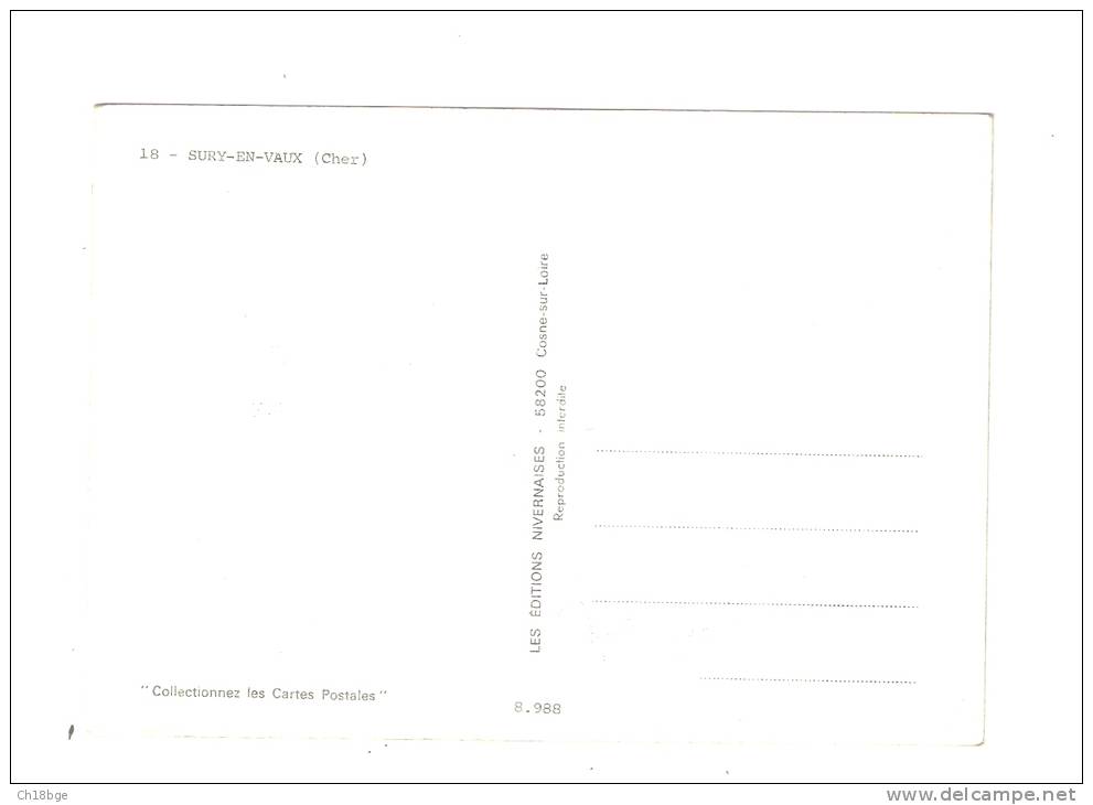 CSM : 18 - Cher : Sury En Vaux : Multivues ( 4 ) - Autres & Non Classés