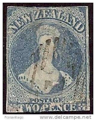 NUEVA ZELANDA 1863 - Yvert #18 - VFU - Usados