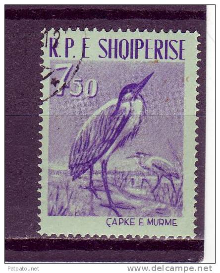 Albanie YV 553 O 1961 Héron - Storks & Long-legged Wading Birds