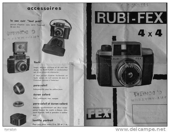 Mode D'emploi Rubi FEX 4x4 - RARE - Material Y Accesorios