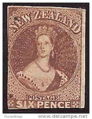 NUEVA ZELANDA 1858/59 - Yvert #10 - Mint No Gum (*) - Ungebraucht