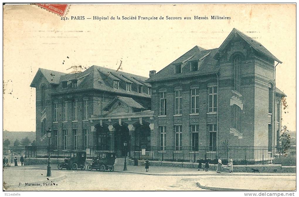 75 PARIS   -   Hopital De La Société Française De Secours Aux Blessés Militaires - Santé, Hôpitaux