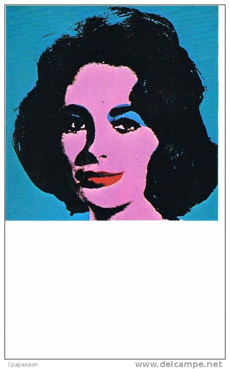 ANDY WARHOL  - LIZ - 1963-  Format 10,5  X  15- Edit HAZAN 1321- SCANS RECTO VERSO - Peintures & Tableaux