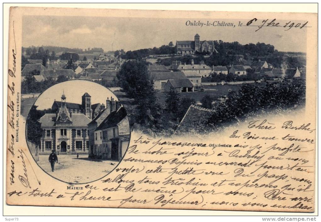 Oulchy Le Château - Vue Générale , Mairie - 02 - - Autres & Non Classés