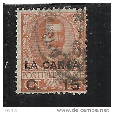 LA CANEA 1905 ITALY OVERPRINTED SOPRASTAMPATO D´ITALIA  15 CENT. TIMBRATO USED - La Canea