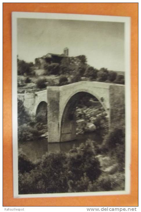 Cp Ganges Pont Et Eglise De St Etienne D'issensac - Ganges