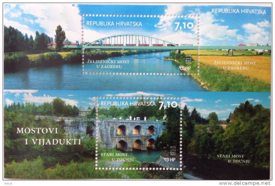 CROATIA - Souvenir Sheet - Bridges - 2013 - Croatie