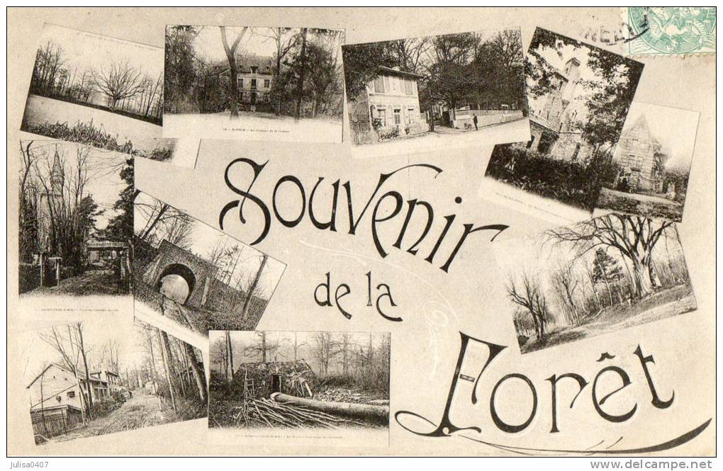 SAINT PRIX MONTLIGNON (95) Carte Multivues Souvenir De La Foret - Saint-Prix