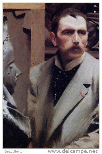 Painter Self Portrait 3 K - Post Stationery Card -Anders Zorn - Autres & Non Classés