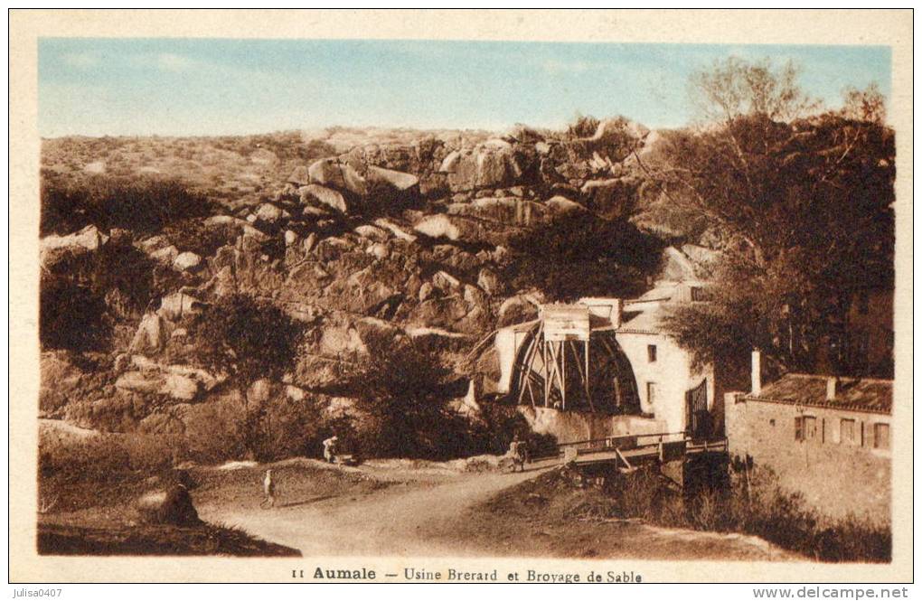 AUMALE (Algérie) Usine Brérard Broyage De Sable - Autres & Non Classés