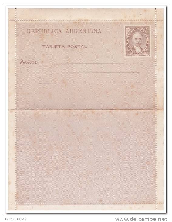 Argentinië Postcard Light Brown - Postwaardestukken