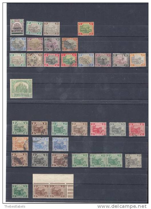 MALAYSIA  1900  TO  1922 STAMPS LOT VHCV - Federated Malay States