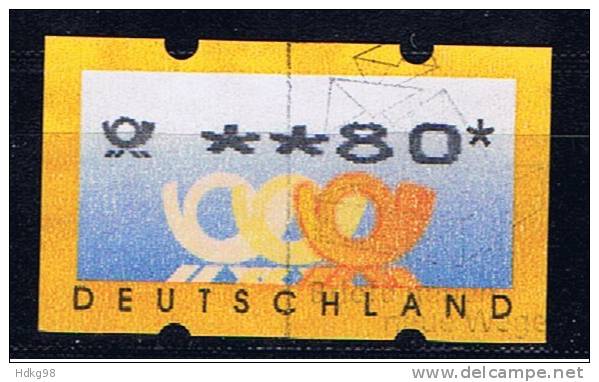 D Deutschland 1999 Mi 3.2 Automatenmarke 80 Pfg - Automaatzegels [ATM]