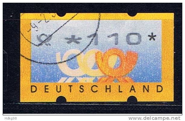 D Deutschland 1999 Mi 3.2 Automatenmarke 110 Pfg - Timbres De Distributeurs [ATM]