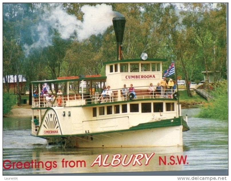 (461) Australia - NSW - Albury Cumberoona Paddle Wheeler Boat - Albury