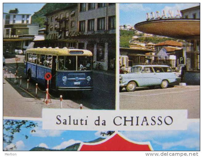 CH - Chiasso - Confine Italo-Svizzero    Automobile Auto Car Autobus  D104613 - Chiasso