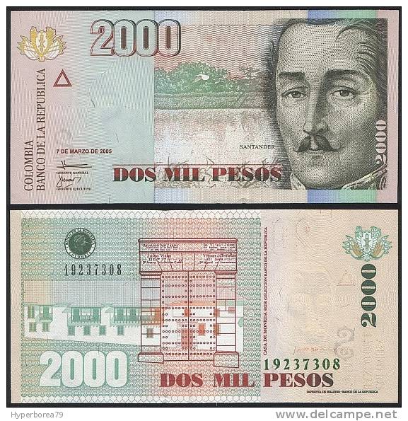 Colombia P 457 A - 2000 2.000 Pesos 7.3.2005 - UNC - Colombie