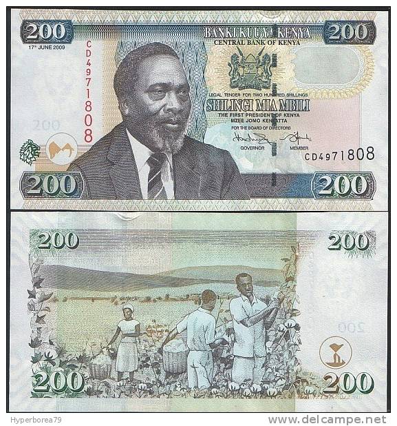 Kenya P 49 D - 200 Shillings 17.6.2009 - UNC - Kenia