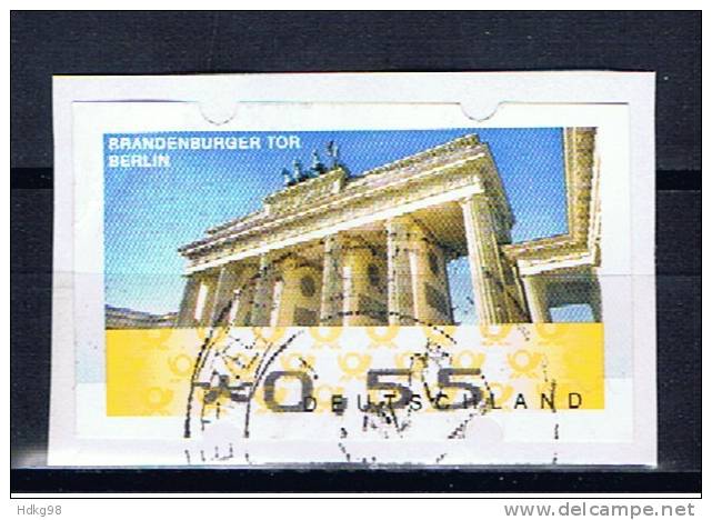 D Deutschland 2008 Mi 6 Automatenmarke 0,55 € Brandenburger Tor - Timbres De Distributeurs [ATM]