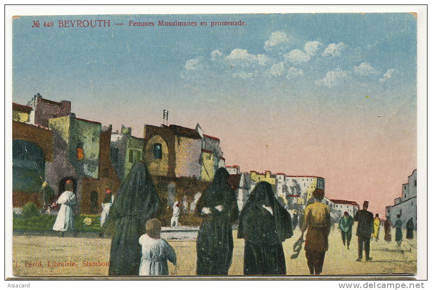 Beyrouth 448 Femmes Musulmanes En Promenade Edit Ferid Stamboul - Liban