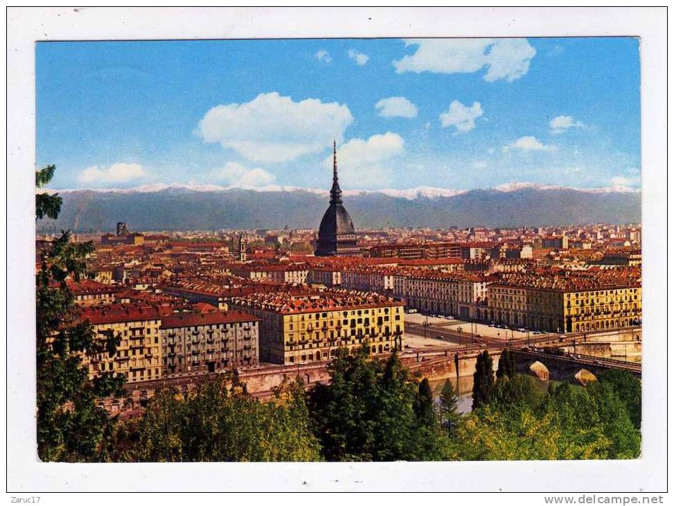 Carte Postale TORINO PANORAMA AVEC LA PLACE  VITTORIO VENETO 1968 ITALIE  TURIN - Places & Squares