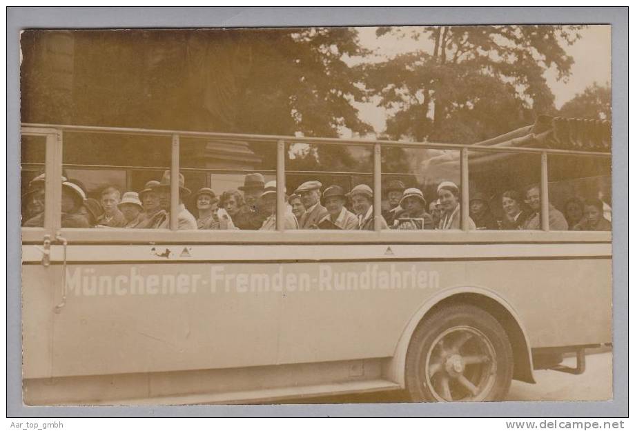 DE Bay München Fremden-Rundfahrten Offener Bus Ungebraucht Foto - Muenchen