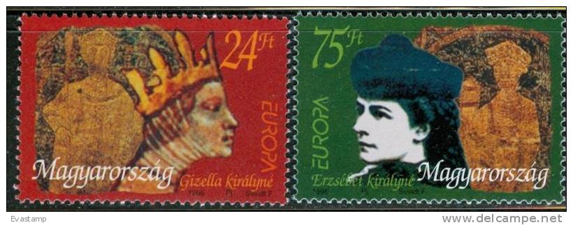 HUNGARY-1996. Europa - Famous Women (Europa,Sissi)MNH!! Mi:4380-4381 - Neufs