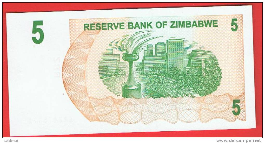 ZIMBABWE - 5 Dolar  2006 SC  P-38 - Simbabwe